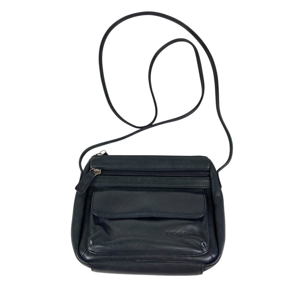 Fossil Crossbody Black Leather Mini Bag